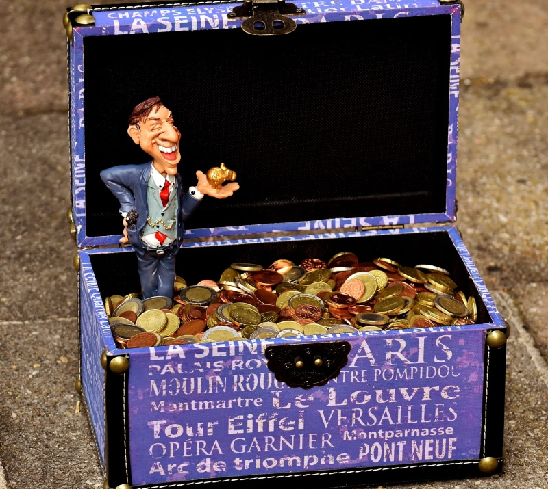 money, food, food and drink, economy, financial world, western script, successful, freshness, capital market, finance, euro, container, businessman, merit