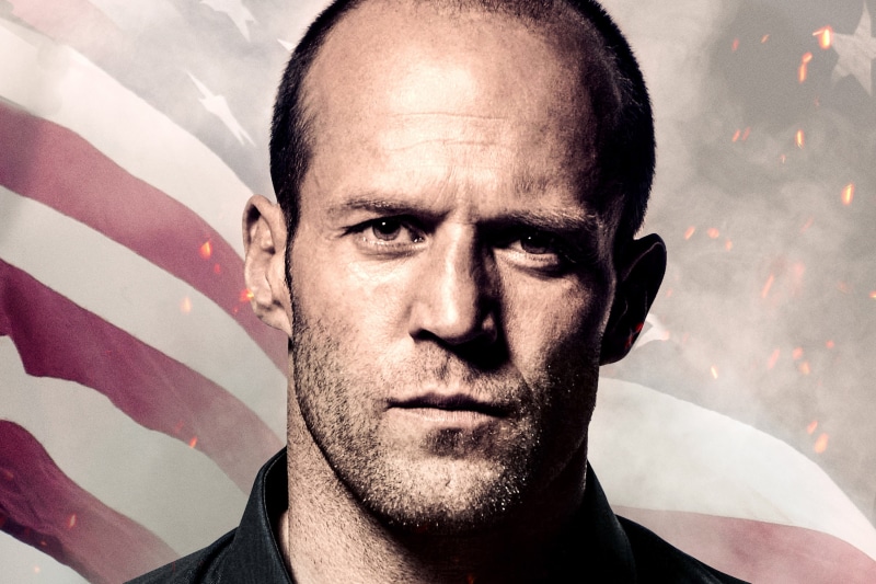 flag, Jason Statham, portrait, 2K, The last frontier, closeup, Phil Broker, sparks, Homefront