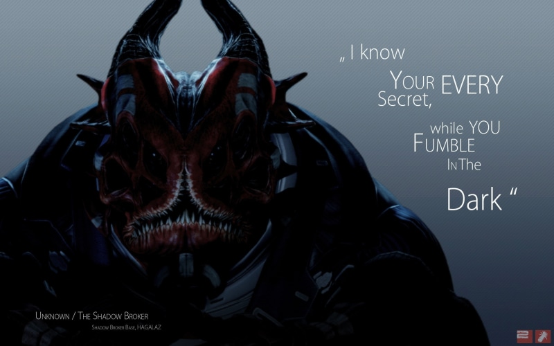 quote, Mass Effect 2, Shadow Broker, Mass Effect, 2K, Mass Effect 3