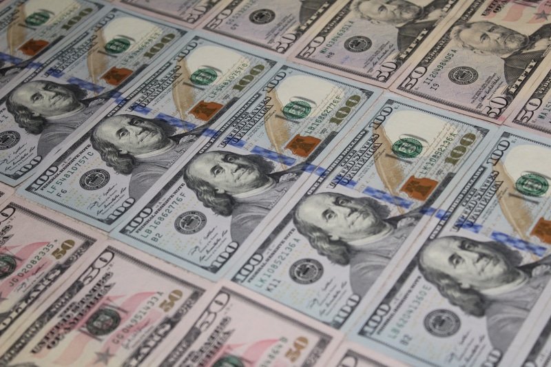 5K, abundance, gain, money, full frame, in a row, excess, budget, dollar sign, indoors, income, still life, close-up, repetition, currency, studio shot