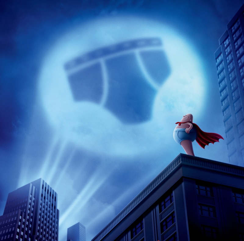 building, 2K, Animation, top, Captain Underpants, brief, man, 2017, Superhero movie