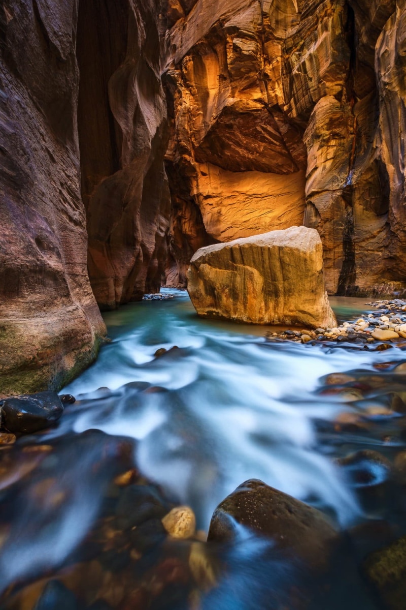 water, rock - Object, scenics, zion national park, Day, mountain, outdoors, body, rock on, brown, department of the interior, rock, canyon, beauty In Nature