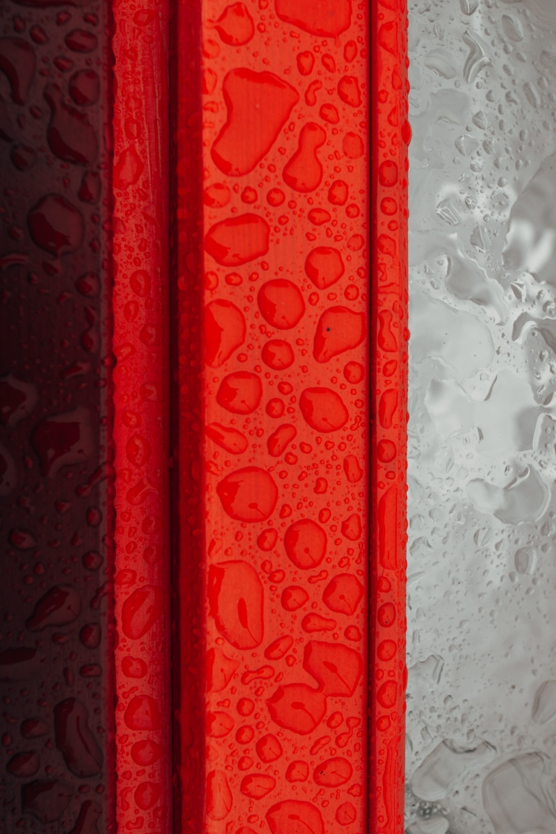 built structure, accessory, sash, day, backgrounds, close-up, shape, canvas, file binder, file folder, floral design, drop, door, pattern, red, religion