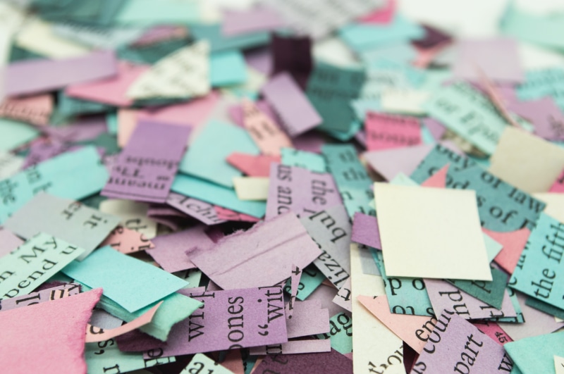 blue, crafts, business, abundance, color, confetti, file binder, gift, pastel, yellow, focus on foreground, selective focus, no people, adhesive note, close-up