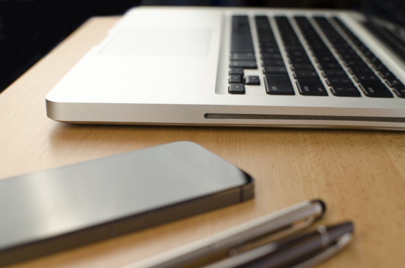 close-up, furniture, mac, wood - material, work, technology, table, macbook pro, keyboard, wireless technology, selective focus, computer keyboard, silver colored