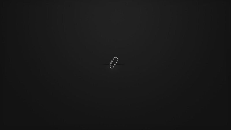 1080P, minimalism, simple background, paperclip