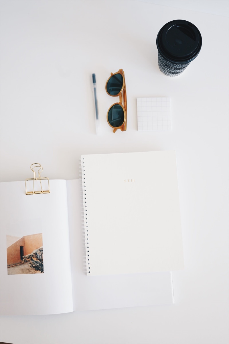 cup, flat, creativity, glasses, backgrounds, gold, business, paper, work, 2K, photography, office, workspace, white, coffee, pencil, wood - Material, creative