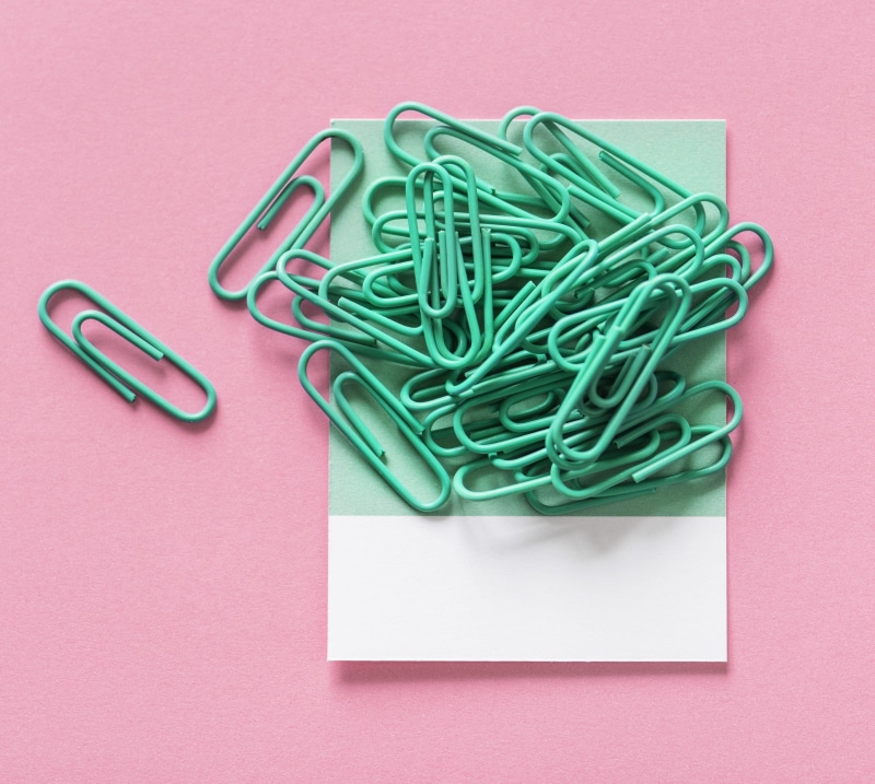connection, lot, paper clip, no people, pastel, food and drink, close-up, plastic, stationery, love, conceptual, design, table, symbol, decorate, high angle view