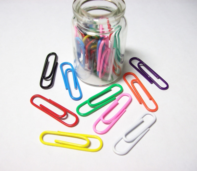 paper, variation, white, office supplies, still life, clips, cut out, fastener, beside, office, glass, metal, choice, man made, clip, colorful, fun, color