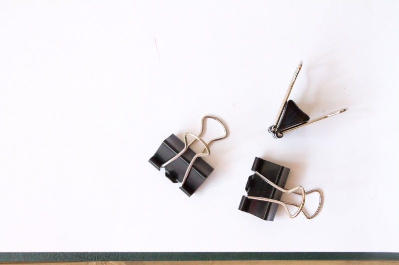 directly above, three, supplies, office supply, group of objects, paperclip, color, white, paper-clip, black, office, close-up, creativity, page, arrangement