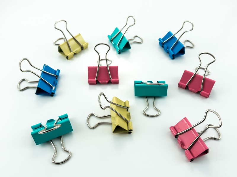 binder, secure, still life, clips, metal, office, equipment, indoors, paperclip, accessory, technology, no people, accessories, clip, office supply, school