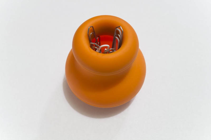 close-up, paperclip, still life, office, three objects, red, group of objects, studio shot, staples, food, making a face, orange color, no people, drink