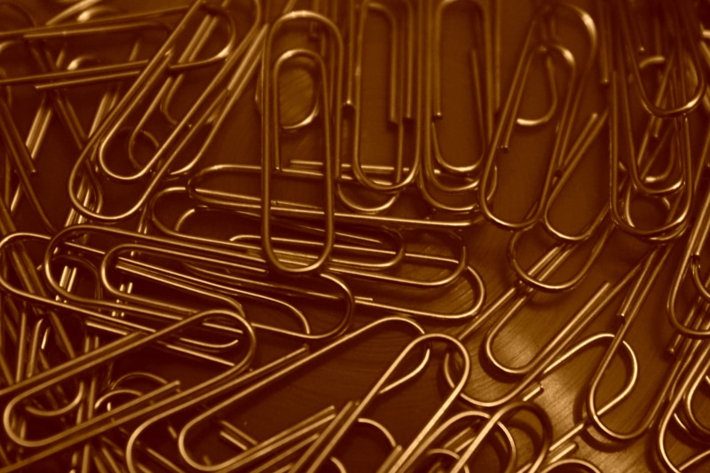 alloy, things, paper clip, accesories, abstract, abundance, paperclips, backgrounds, gold colored, metallic, clip, studio shot, full frame, metalline, 720P