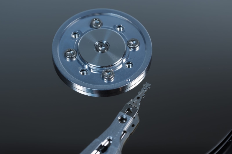 chrome, single object, equipment, cut out, stylus, sata, disk, Hardware, data store, Computer, macro, spinning, industry, Hdd, close-up, black background