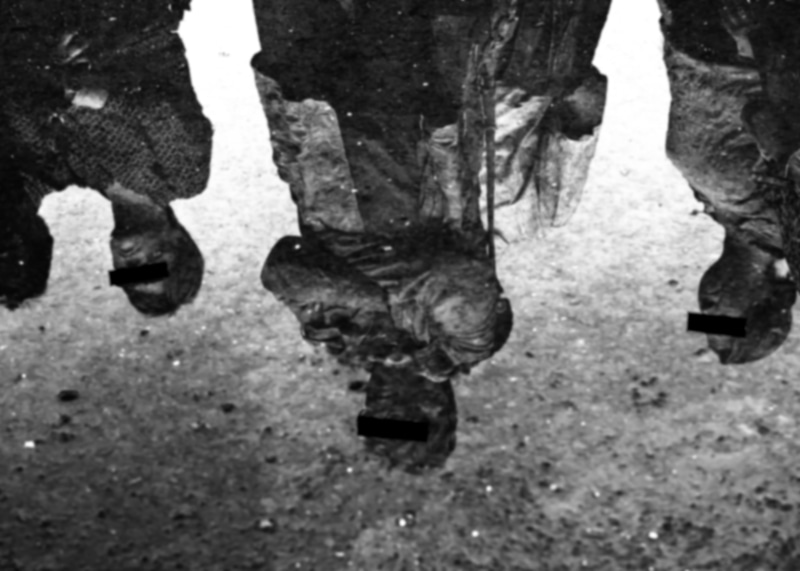 no, mirroring, footpath, masked, human, anonymous, day, cold, body part, water, close-up, human body part, person, 5K, low section, outdoors, real people