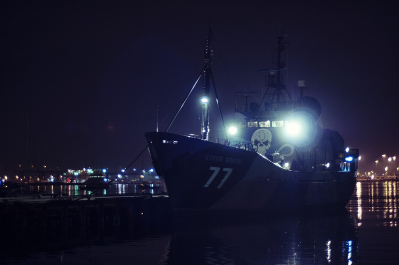 mode of transportation, Nature, Ship, water, commercial Dock, night, transportation, Docks, harbor, no people, aggression, ecology, protection, illuminated