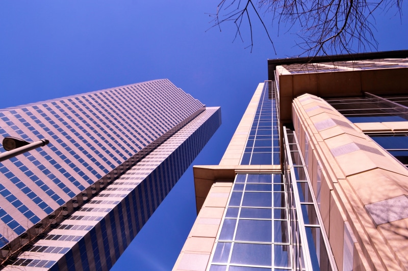 company, meeting place, tint, office building, construction, motivate, sky, concrete, sturdy, build, tall, center, blue sky, paper, corporate, beige, motivating