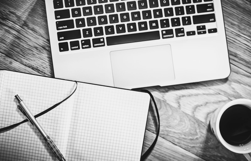 computer equipment, information, high angle view, computer, ceramic, indoors, portable information device, composition, table, white, browsing, macbook