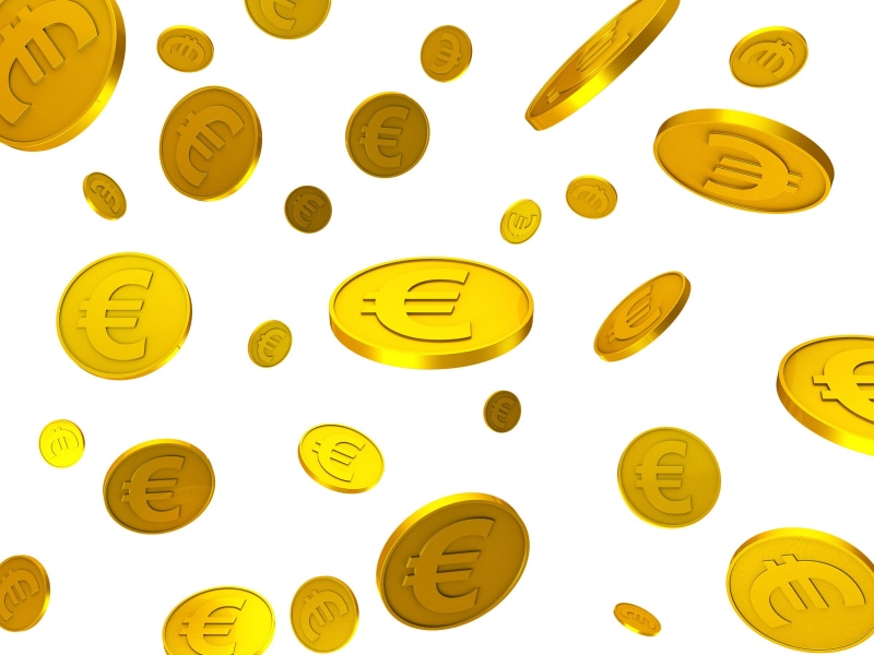 orange color, indoors, 1080P, euro, wealth, shape, euro coins, euro sign, currency, group, geometric shape, savings, financing, european, money, cost