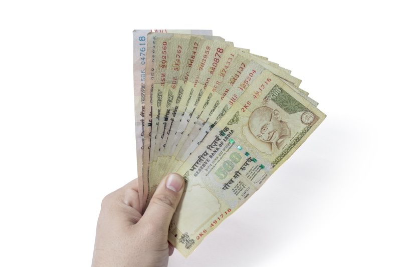 wealth, purchasing, 1000, cut out, rupee, white background, economy, unrecognizable person, cash, power, human finger, human body part, cost, bank, one person