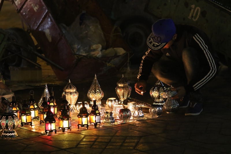 marrakech, night, belief, decoration, place of worship, religion, abundance, africa, group of people, orient, flying dealer, night market, architecture