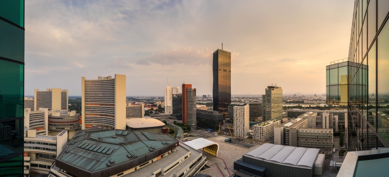un, architecture, urban skyline, building, built structure, wien, tower, cityscape, tricentis technology and consulting, building exterior, 8K, office