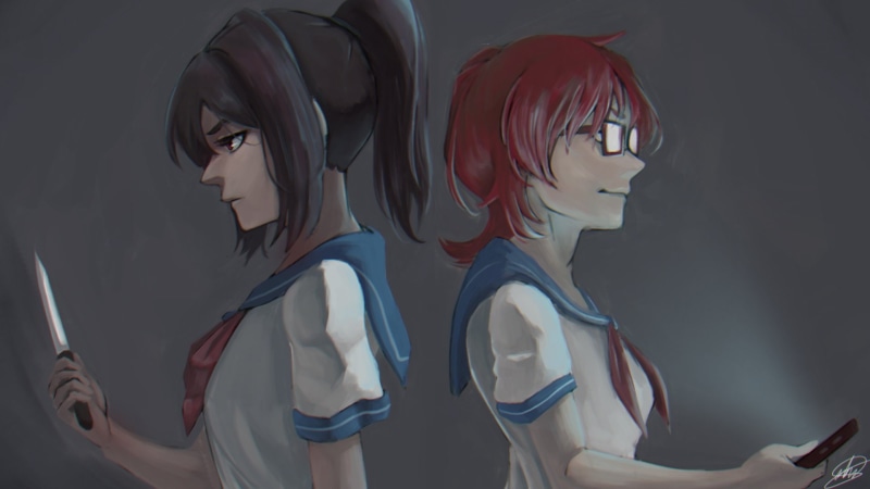 Info-Chan, 1080P, Yandere-Chan, Ayano Aish, Video Game, Yandere simulator