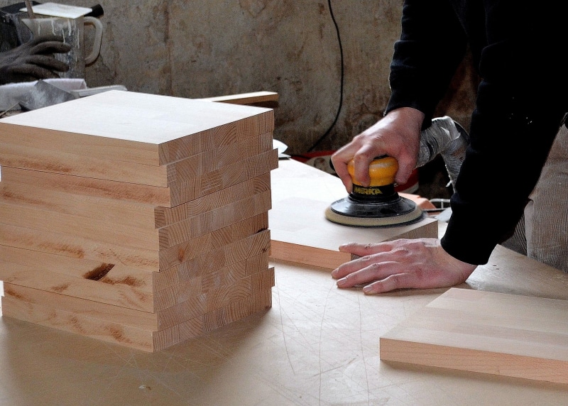 container, day, tool, room, real people, midsection, occupation, workers, grinding, woodworking, hand, schreiner, wood - material, craft, indoors, men