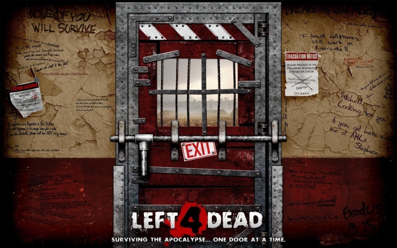1080P, left 4 dead, left, games, dead, safe house, l4d safe, door