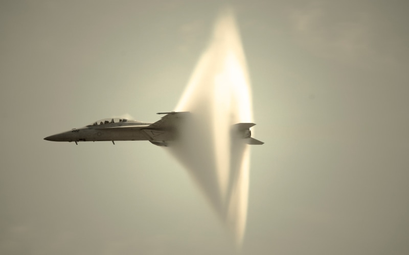 sonic booms, 2K, military aircraft, McDonnell Douglas F/A-18 Hornet