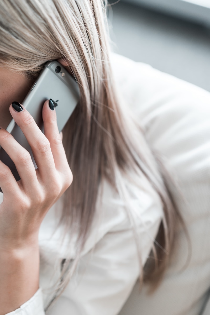 millennials, beautiful woman, human body part, nail, people, hairstyle, working, front view, headshot, young women, office, work, blond hair, technology