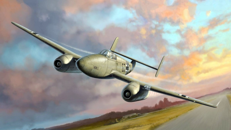 He 280, Heinkel, German jet fighter, 1080P, committed solo flight, the first jet fighter in the world