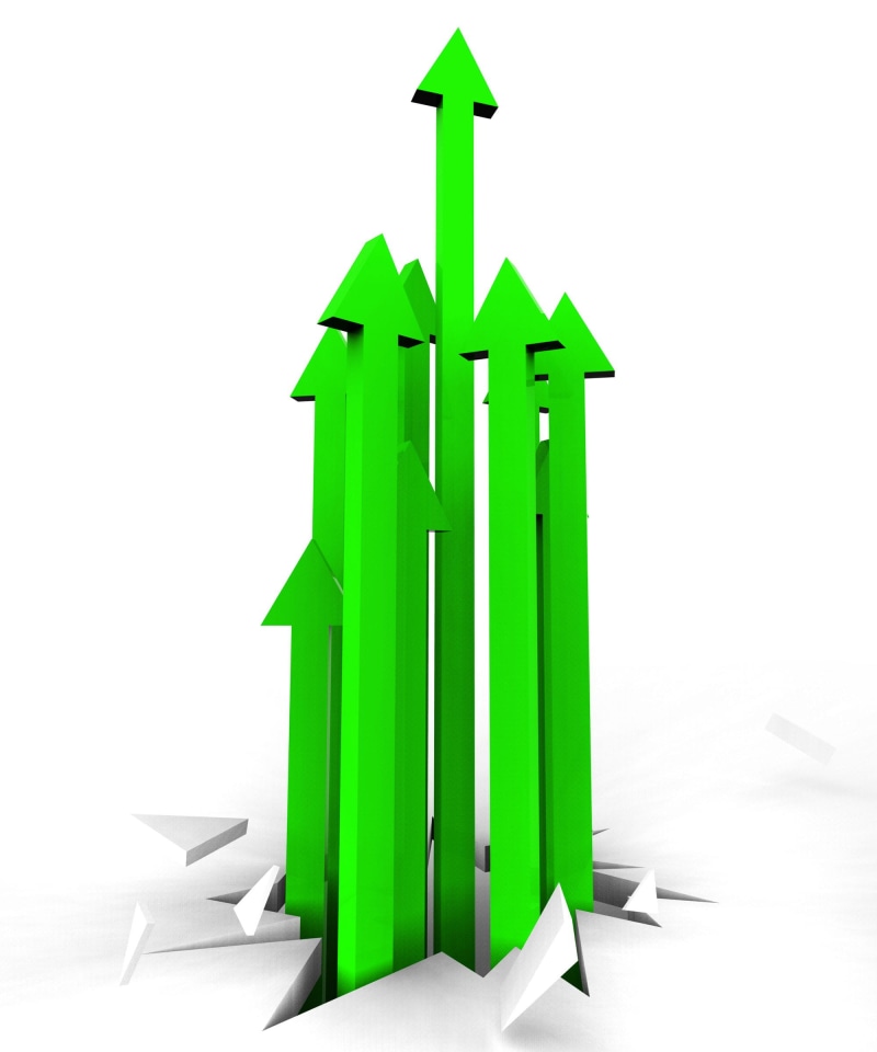 upward, white background, gain, studio shot, up, no people, garbage, fuel and power generation, rising, moving up, environment, 1080P, success, arrows