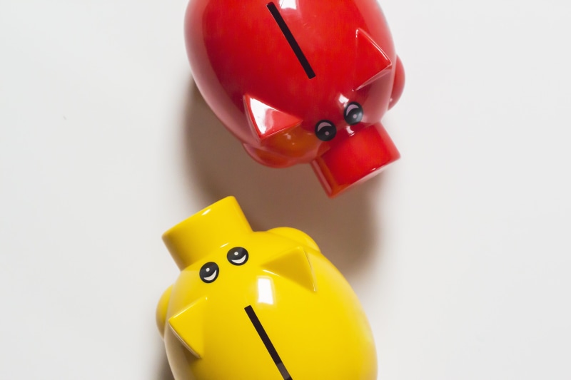 toy, piggy bank, world savings day, cash, savings, saved, savings book, single object, income, studio shot, 5K, bank, merit, animal representation, red