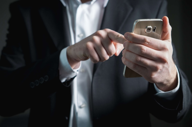classy, technology, 4K, smartphone, human hand, portable information device, midsection, suit, message, marketing, positive emotion, messenger, businessman