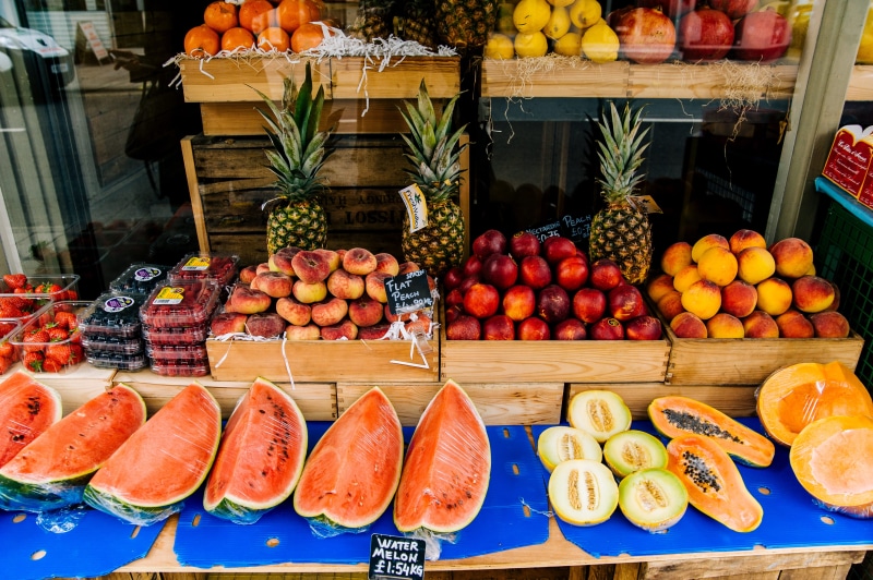 no people, for sale, watermelon, retail display, citrus fruit, shop, sale, delicious, large group of objects, Booth, healthy eating, stock, freshness, grow