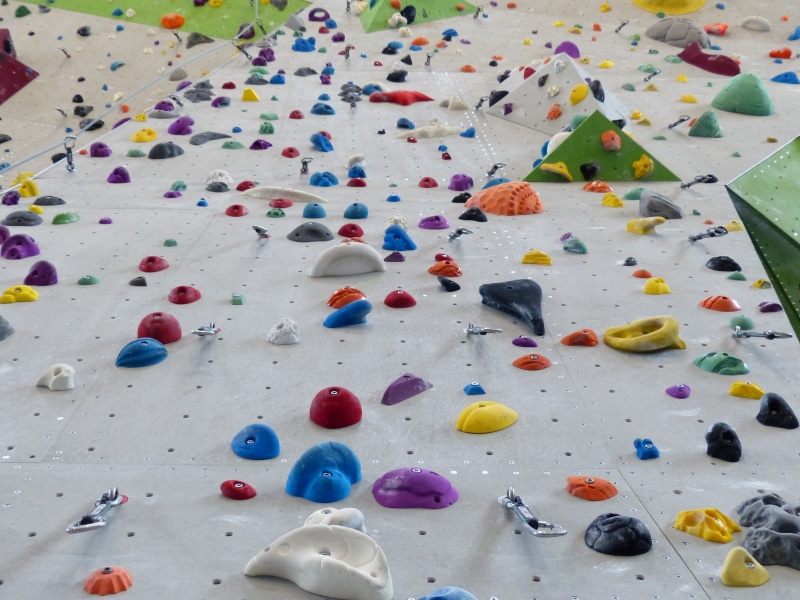 adventure, climber, wall, multi colored, upward, colorful, artifice, rock climbing, climbing wall, 4K, climb, color, steep, indoors, climbing hall, high