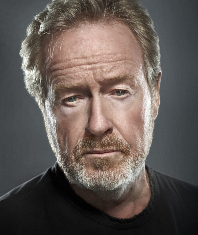 men, Film directors, looking at camera, front view, green eyes, close-up, males, brunette, gray hair, gray, beard, black shirt, 720P, hairstyle, serious