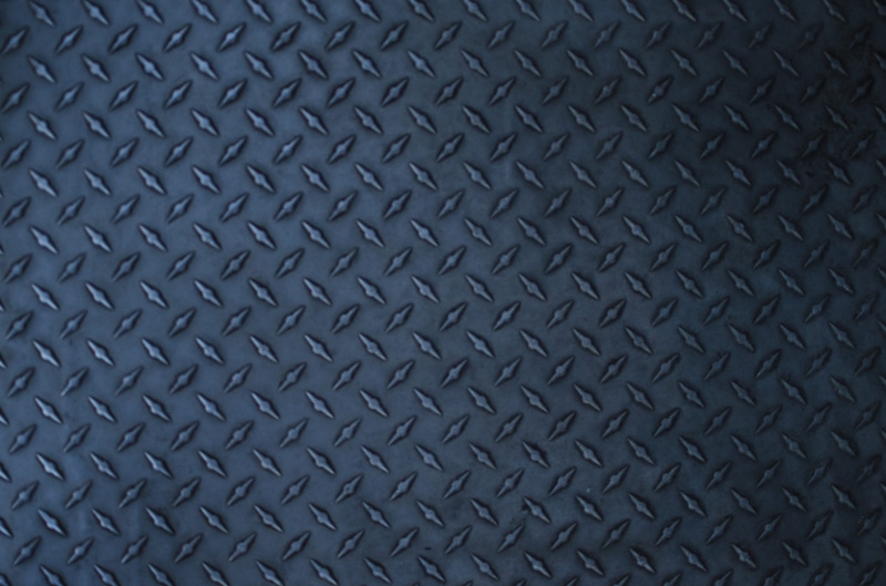 diamond plate, background, metal, indoors, shape, repetition, silver colored, design, strength, textured effect, textured, no people, blue, day, diamond