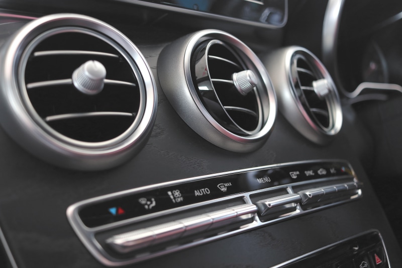 metal, brushed aluminum, silver, vehicle interior, brush steel, fins, dials, knob, car, control panel, panel, climate control, gearshift, land vehicle