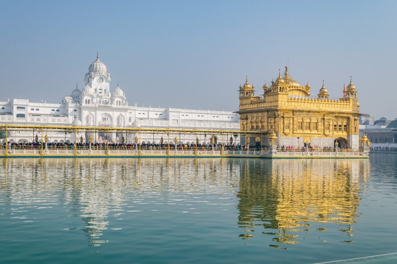 4K, Golden Sahib, India, Golden temple, view