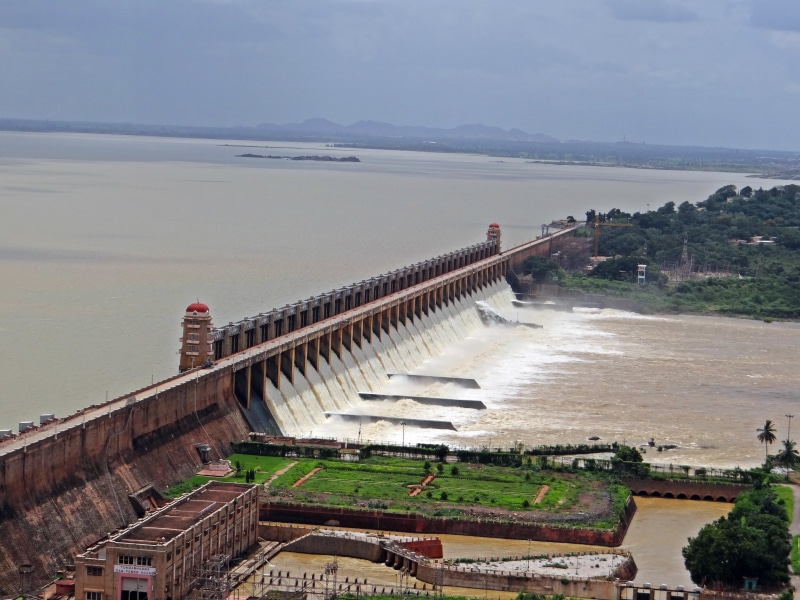 transportation, scenics - nature, beauty in nature, day, flowing water, architecture, high angle view, 4K, plant, karnataka, tranquil scene, no people