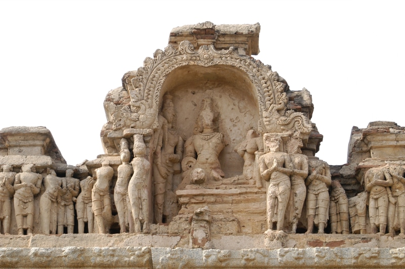 craft, ancient, sky, the past, place of worship, archaeology, representation, statue, carving, art and craft, hampi, india, outdoors, creativity, architecture