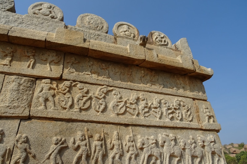 granite, hazara rama temple, carving - craft product, site, built structure, place of worship, history, archaeology, karnataka, memorial, Unesco, travel destinations