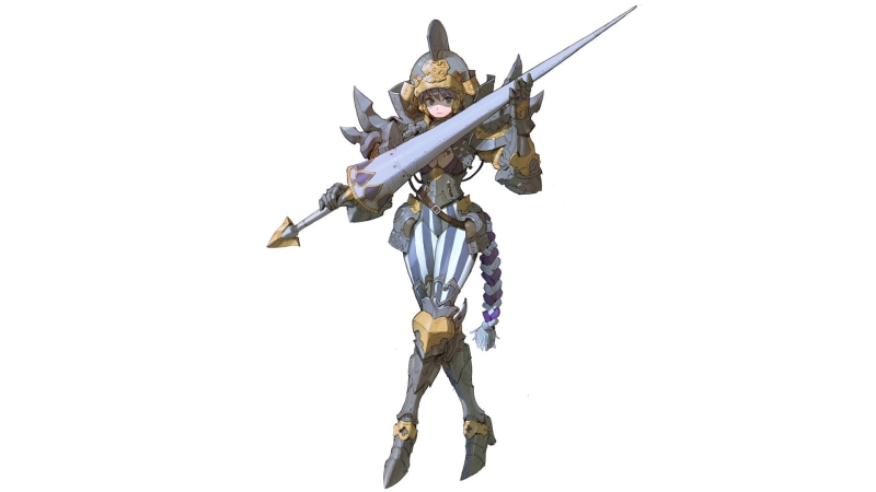 the middle ages, armor, anime, knight, sword, simple background, 1080P, anime girls, green eyes