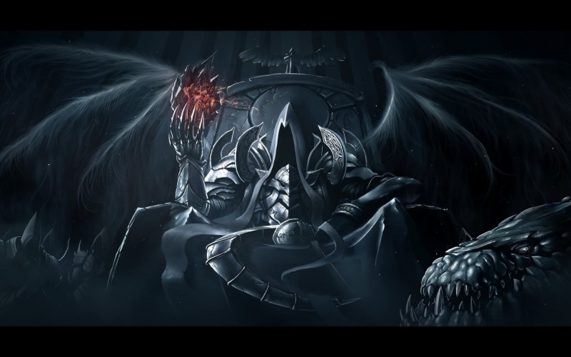 close-up, video games, illuminated, auto post production filter, digital art, Diablo III, human representation, no people, indoors, fanart, blurred motion