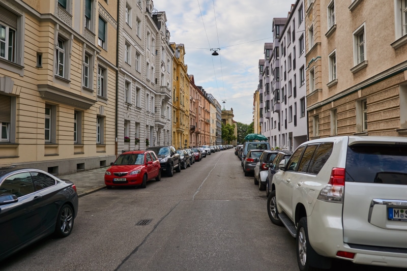 building exterior, car, land vehicle, munich, panorama, the way forward, palace of justice, direction, artists, magnificent buildings, bavaria, marienplatz