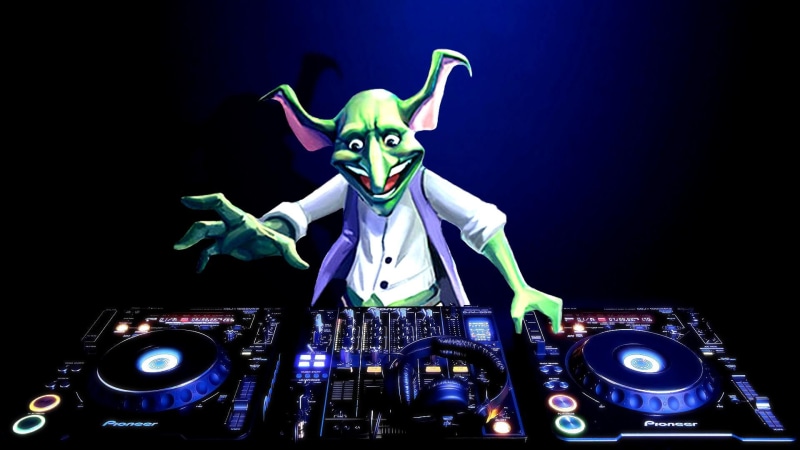 runescape, jockey, music, humor, alien, turntable, d j, disc, sci fi, 1080P, adventure, fantasy