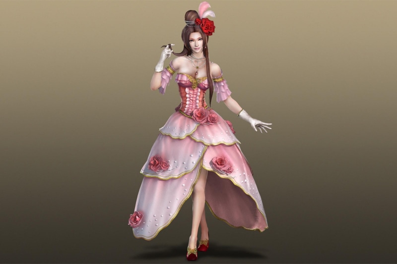 lone, diao chan, games, diao, 1080P, video games, girl, female, chan, dynasty warriors, brown background
