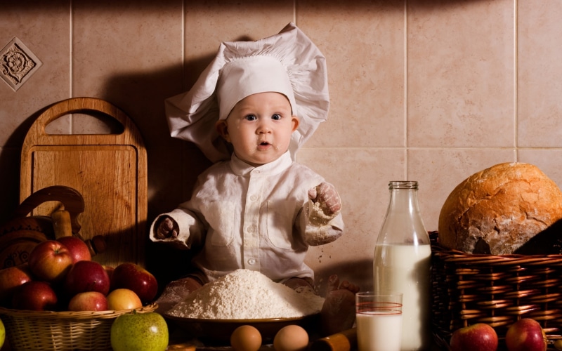 outfit, little, 2K, boy, cute, apples, chef, s, baby boy, milk, baby, white